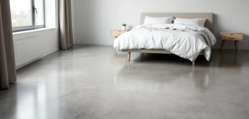 How to Incorporate Concrete Floors in Your Bedroom