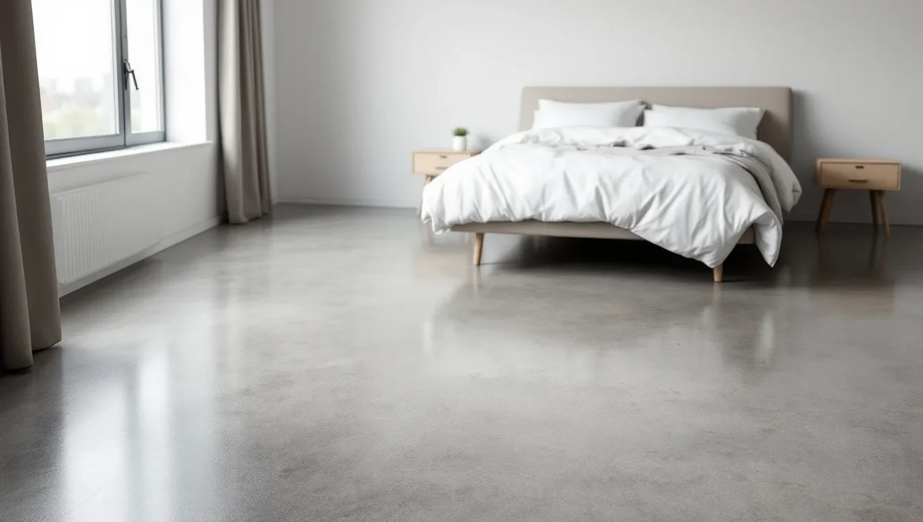 How to Incorporate Concrete Floors in Your Bedroom