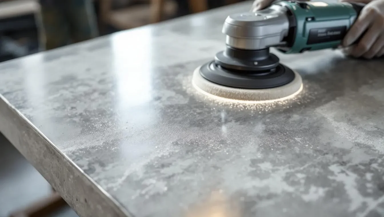 How to Polish a Concrete Table Top for a Stunning Finish