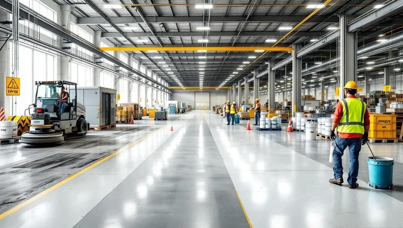 Picture of Large Facility Floor Upgrade: Industrial Floor Renovation For Efficiency