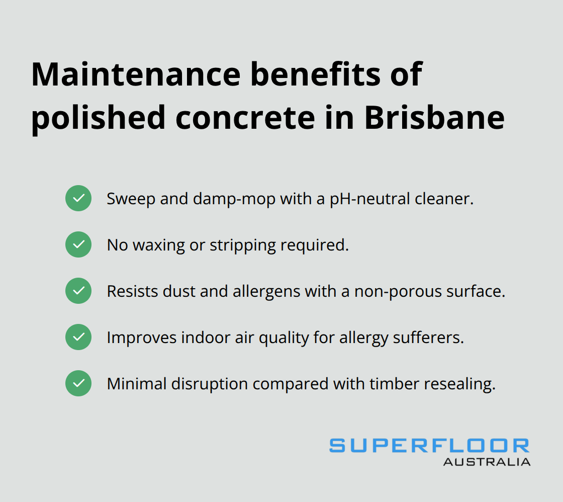 Key low-maintenance advantages of polished concrete floors