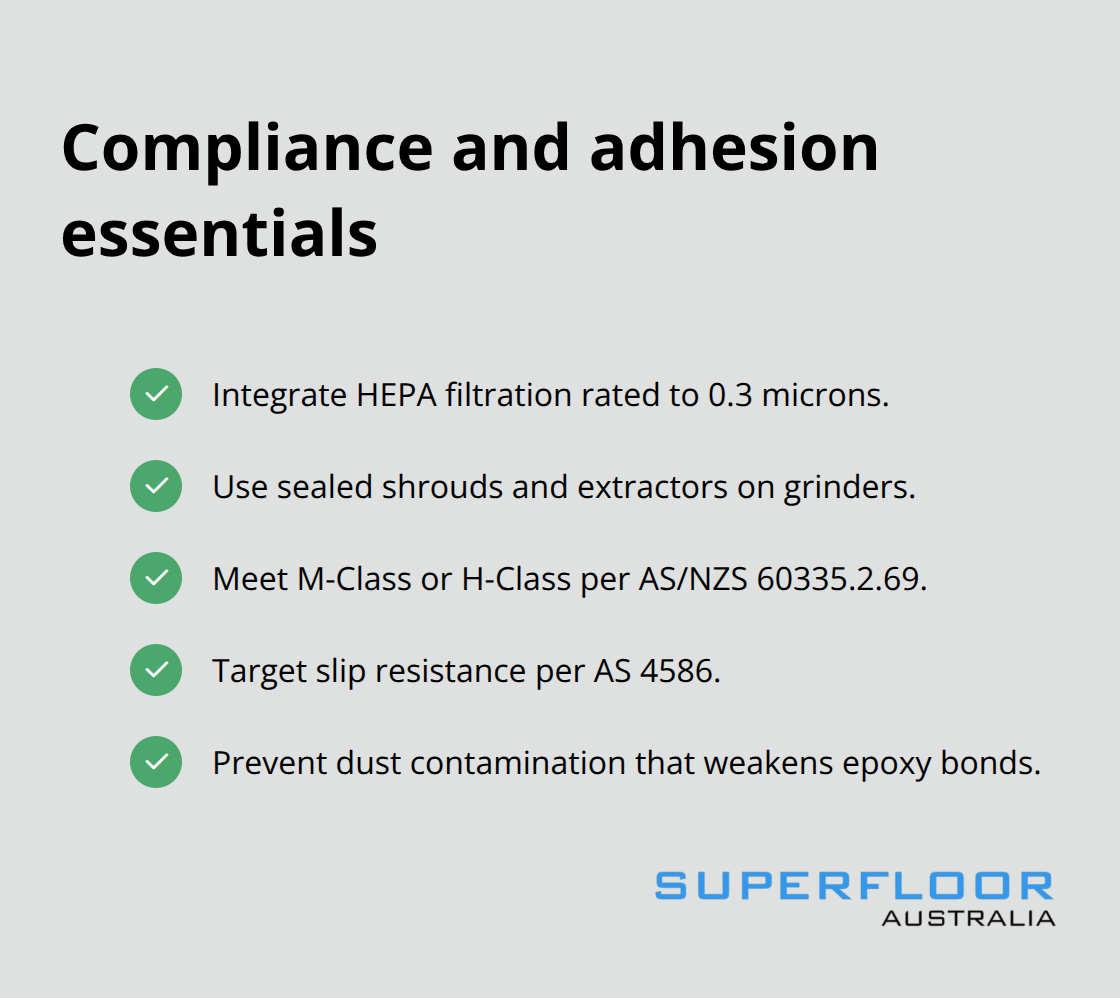 Checklist of dust control and safety requirements for Australian commercial floors - commercial floor preparation tips