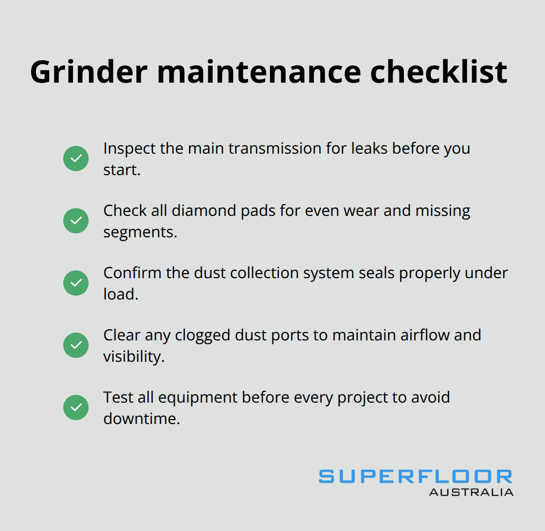 Quick checks that prevent delays and costly rework - grind and polish concrete