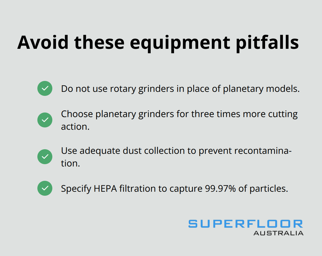 Checklist of equipment do’s and don’ts for concrete polishing