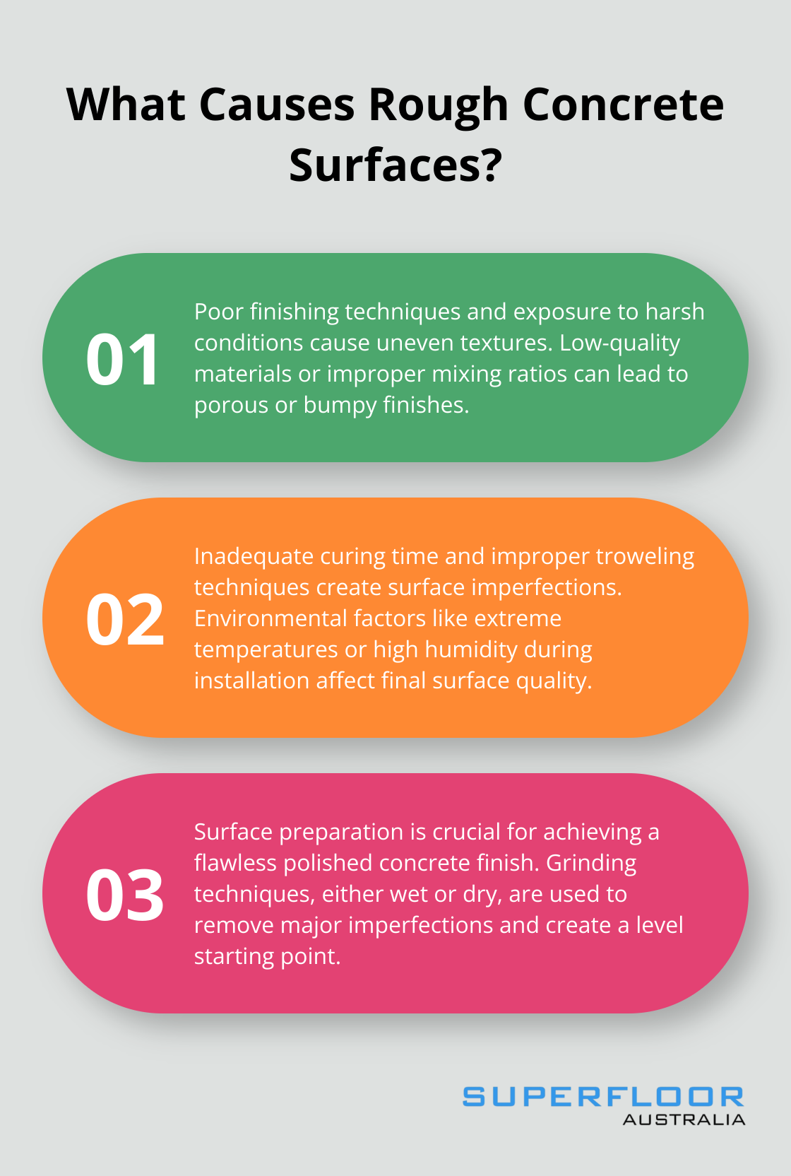 Infographic: What Causes Rough Concrete Surfaces?