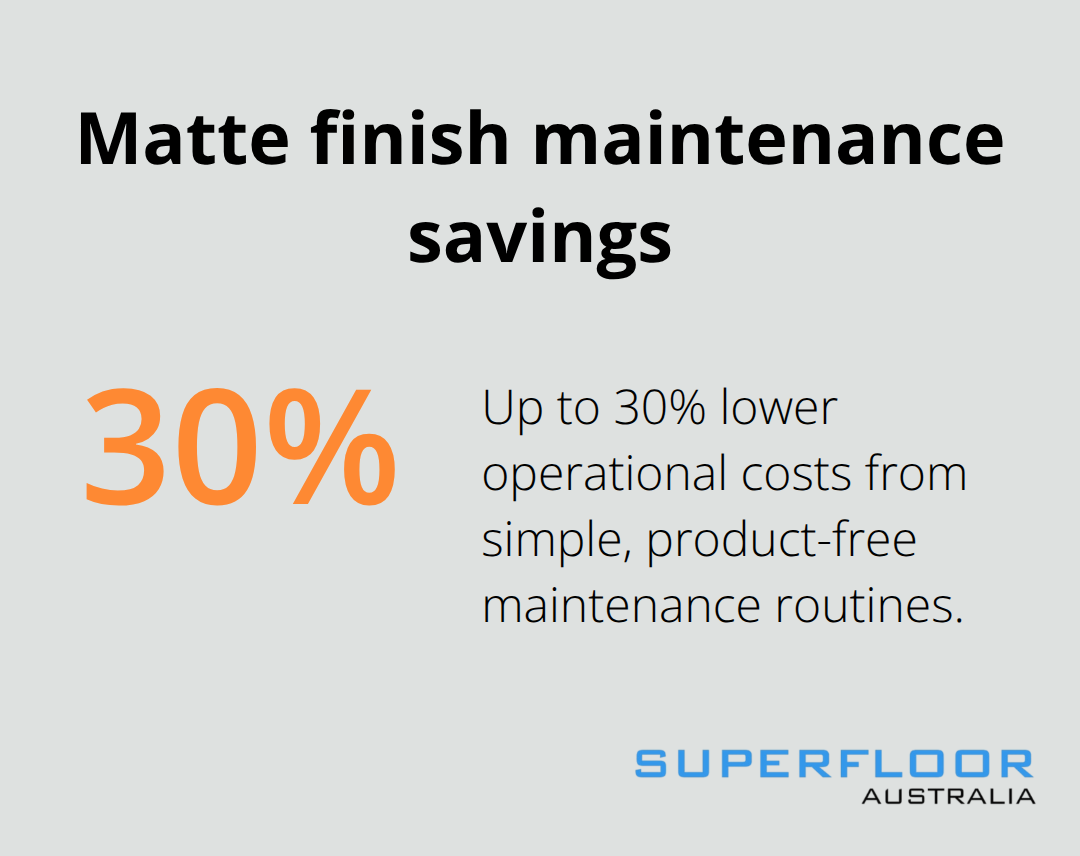 Operational cost reduction achievable with matte polished concrete maintenance in Brisbane - polished concrete Brisbane
