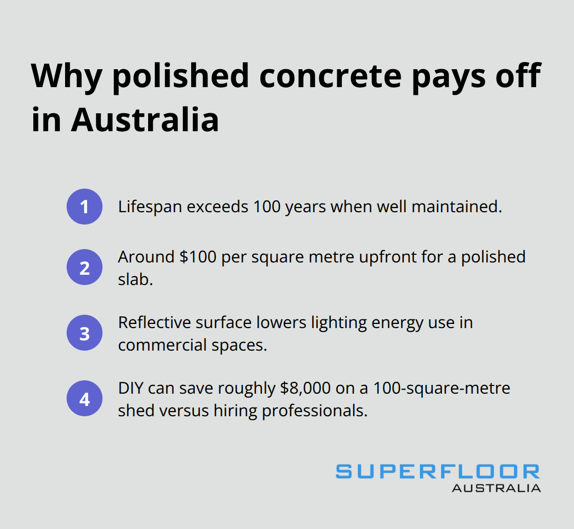 Key financial and performance benefits of polished concrete floors - polished concrete slabs