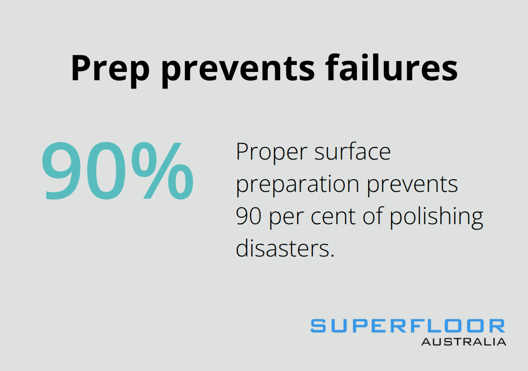 Share of polishing disasters avoided with proper prep - polished concrete slabs