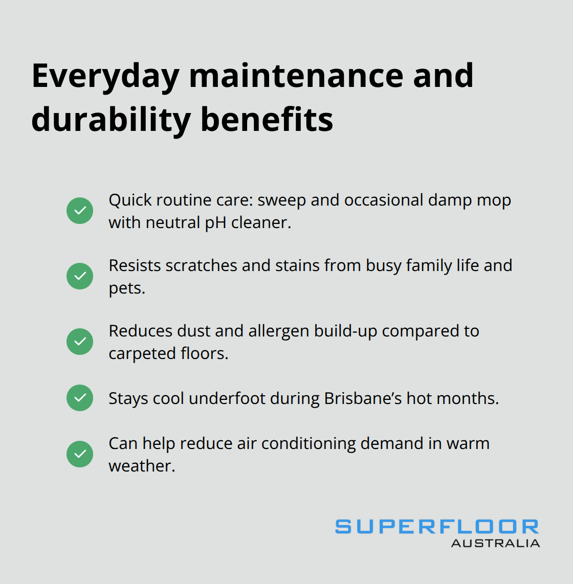 Key low-maintenance and durability advantages of residential polished concrete in Brisbane homes - residential polished Brisbane